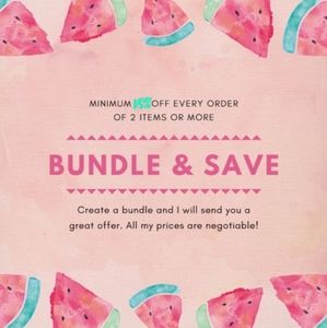 Minimum 15% off every order of 2+ items!